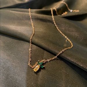 14k Gold plated Pineapple necklace